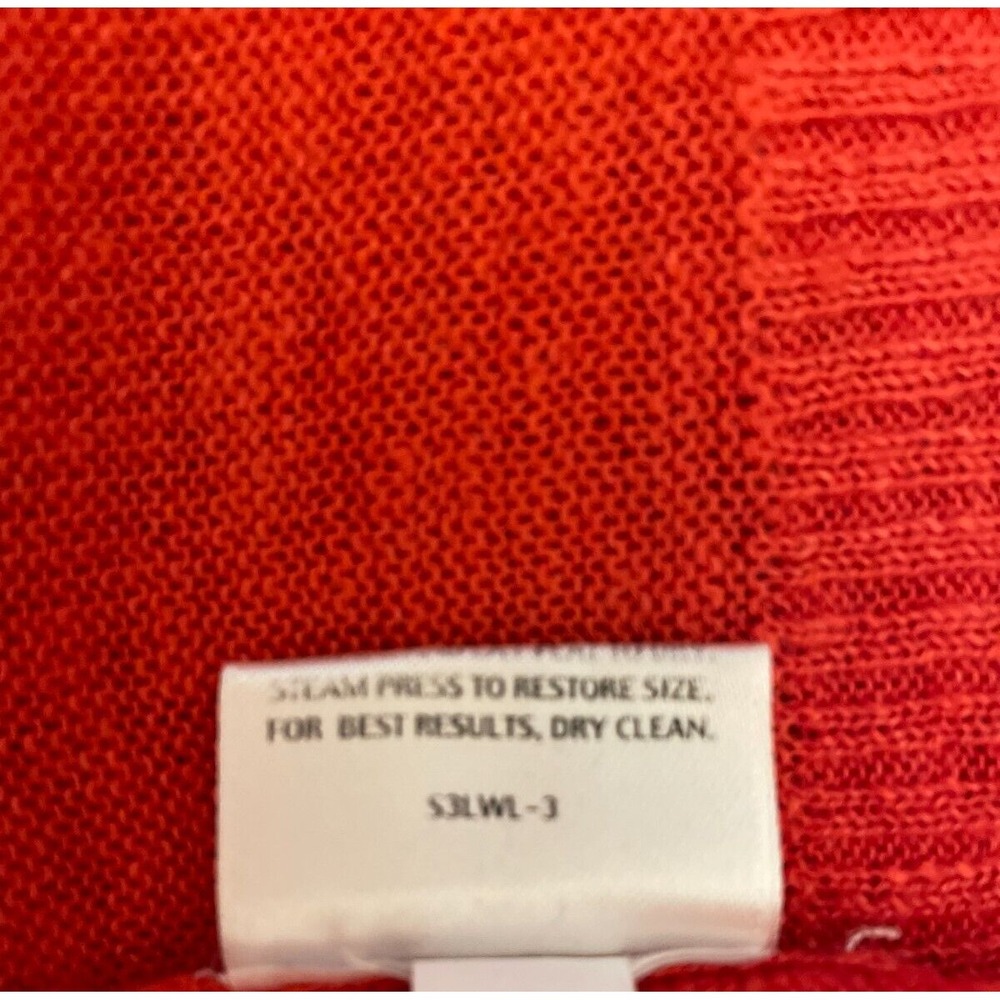 Eileen Fisher Womens Pullover Scoop Neck Tunic Top Size Small Red 100% Linen - Picture 10 of 12